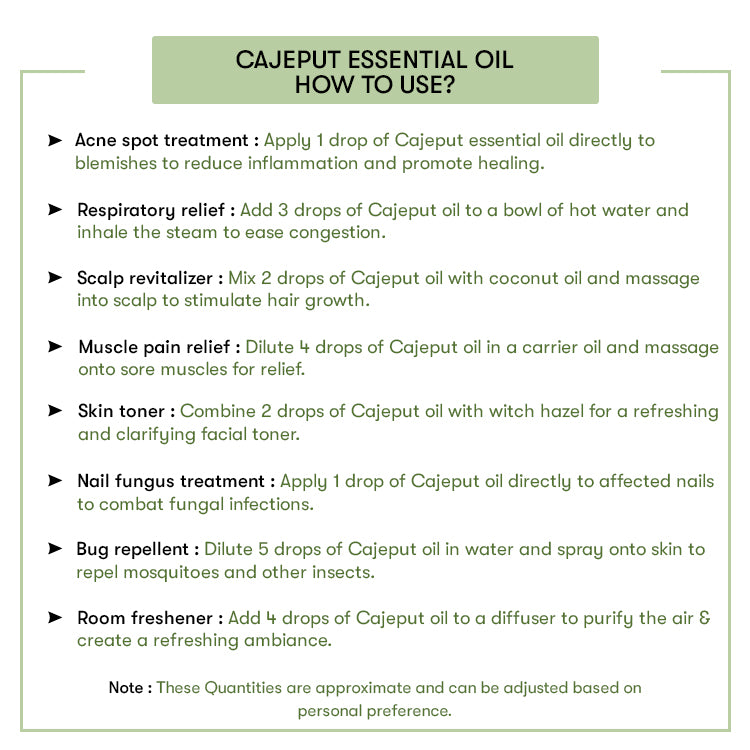 How To Use Cajeput Essential Oil