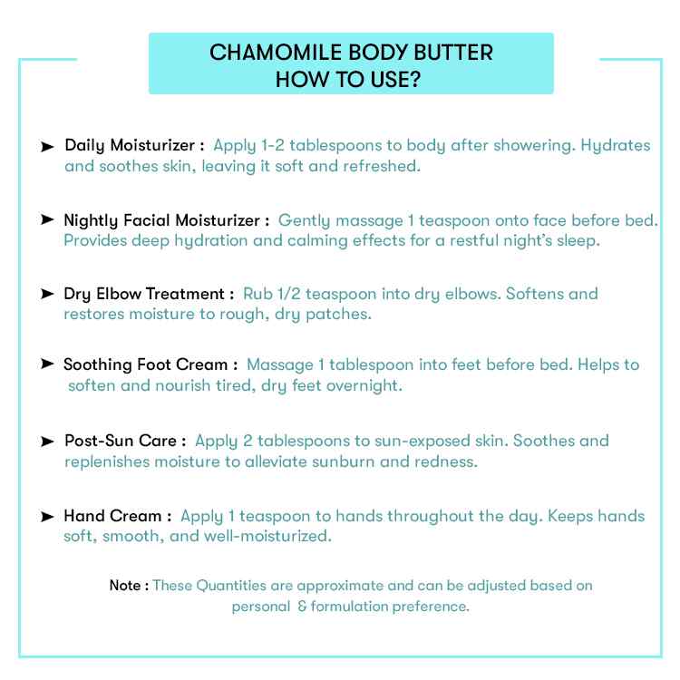 How To Use Chamomile Butter
