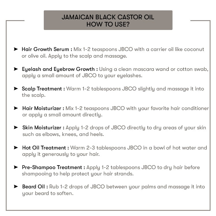 How To Use Jamaican Black Castor Oil