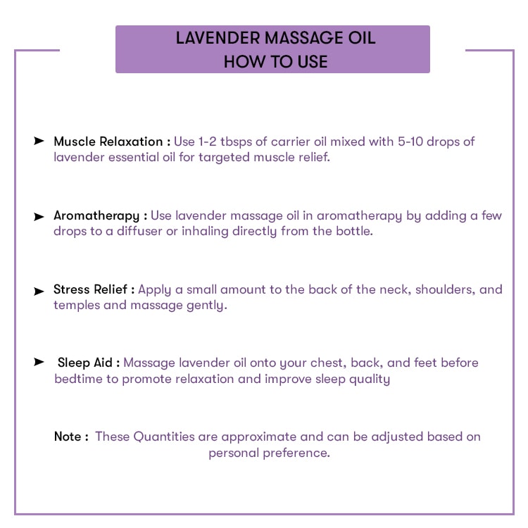 How To Use  Lavender Massage Oil 