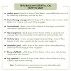How To Use Peru Balsam Essential Oil