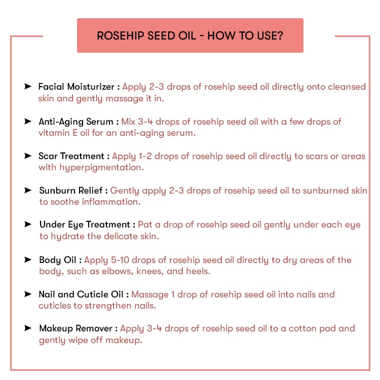 How To Use Rosehip Seed Oil