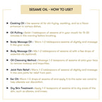 How To Use Sesame Oil