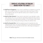 How to Use Shea & Jojoba Lip Balm Base 