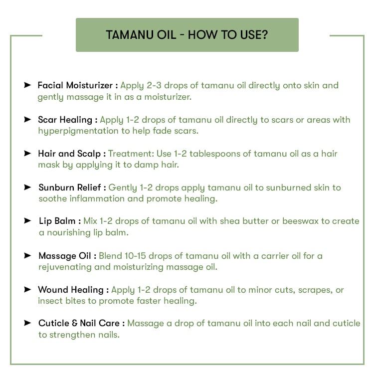 How To Use Tamanu Oil