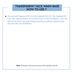 How To Use Transparent Face Wash Base