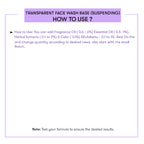 How To Use Transparent Face Wash Base
