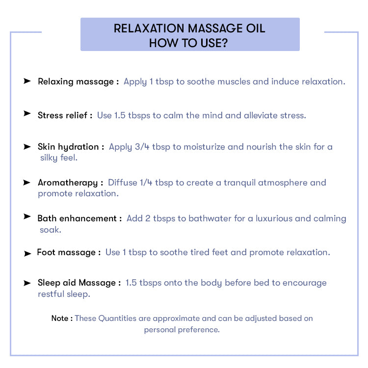 How to Use Relaxation Massage Oil