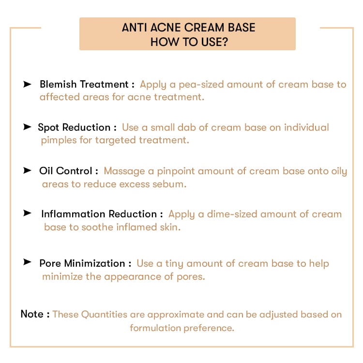 How to Use Anti Acne Cream Base 
