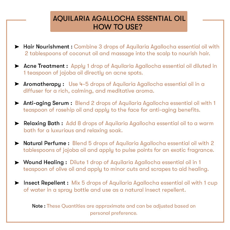 How to Use Aquilaria Agallocha Essential Oil