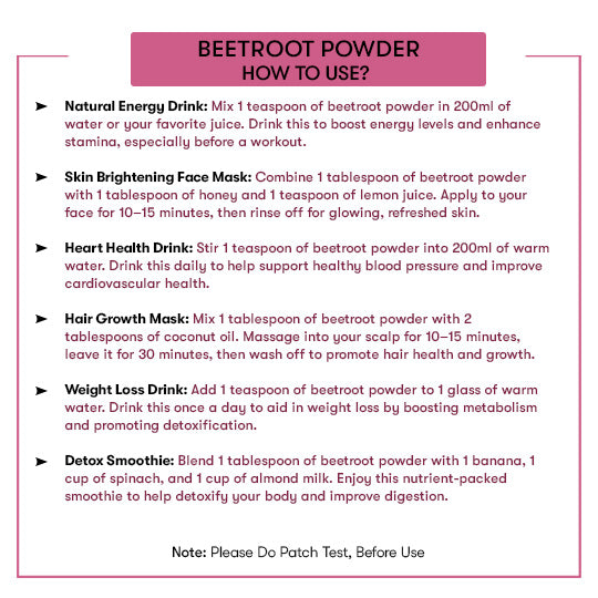 How to Use Beetroot Powder 