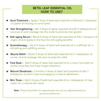 How to Use Betel Leaf Essential Oil