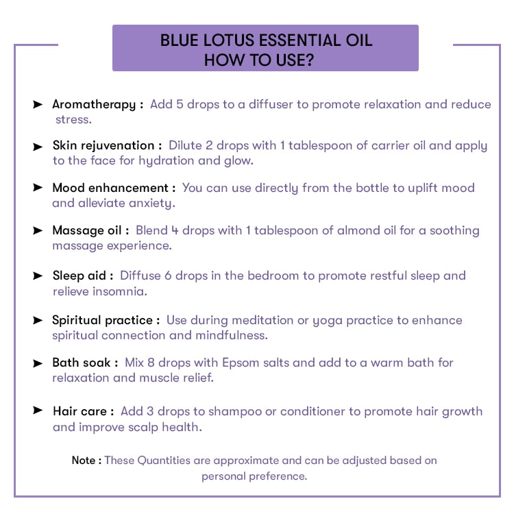 How to Use Blue Lotus Essential Oil