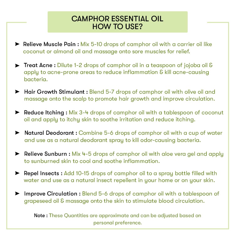 How to Use Camphor Essential Oil