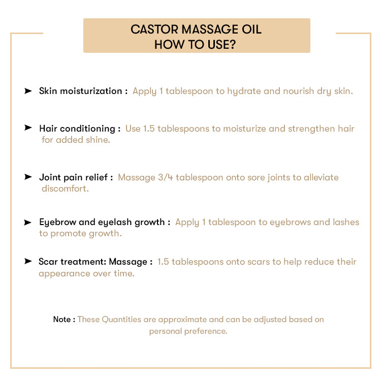 How to Use Castor Massage Oil