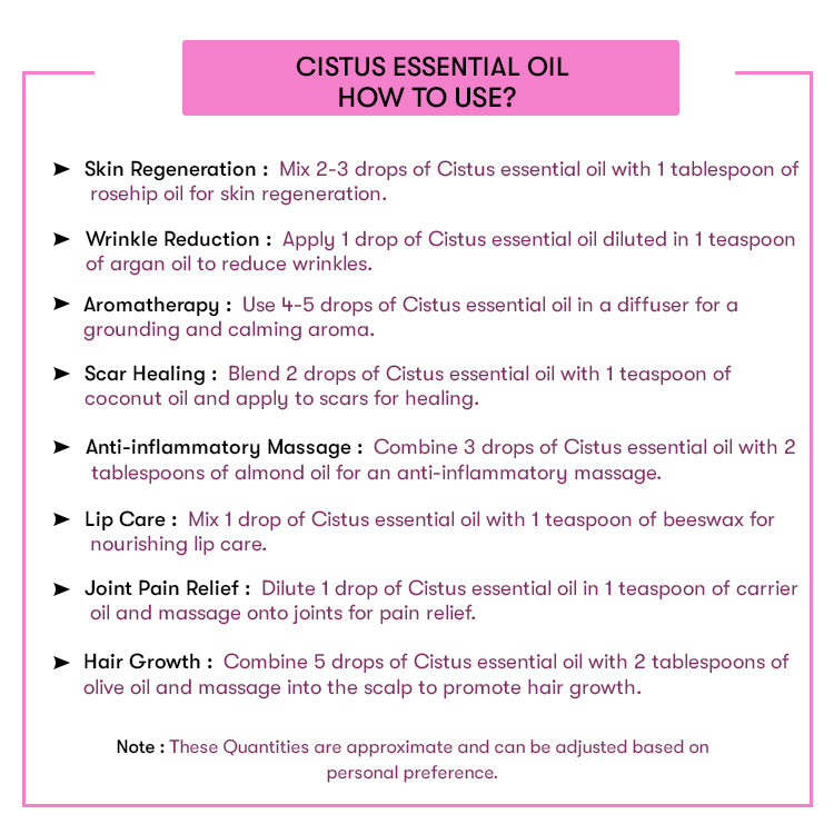 How to Use Cistus Essential Oil
