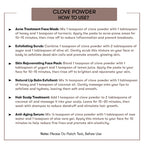 How to Use Clove powder 