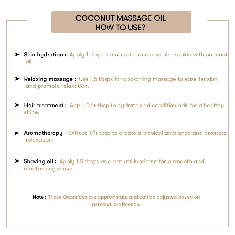 How to Use Coconut Massage Oil