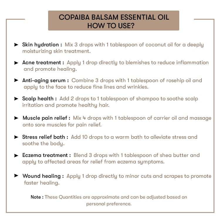 How to Use Copaiba Balsam Essential Oil
