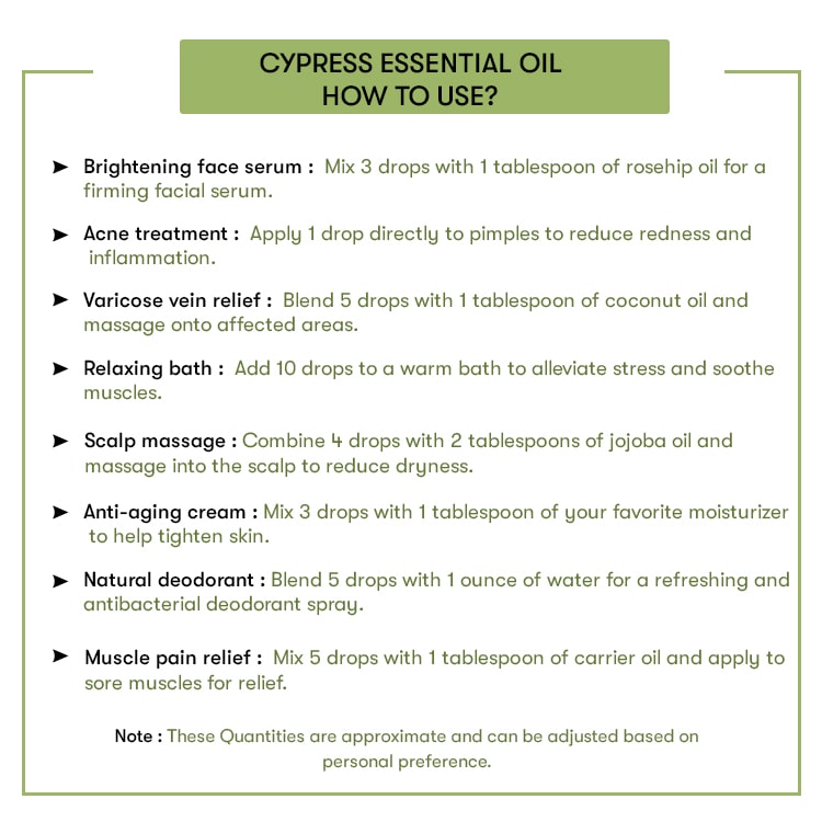 How to Use Cypress Essential Oil