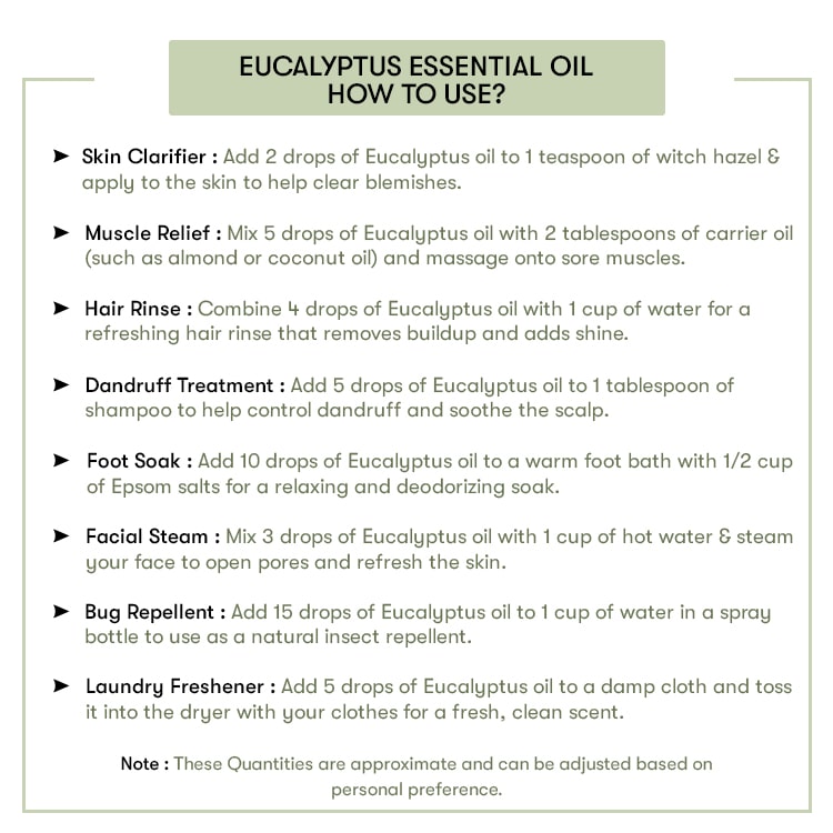 How to use Eucalyptus Essential Oil 