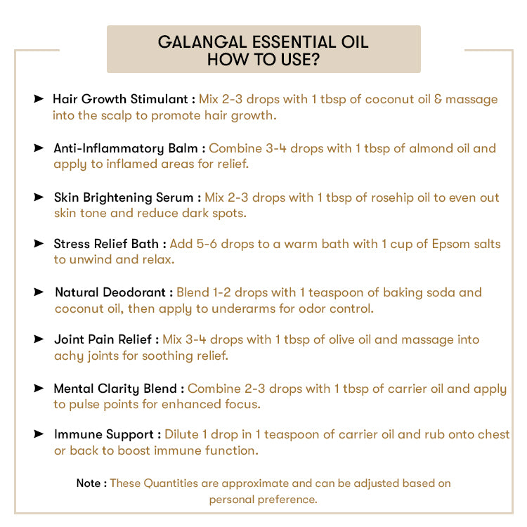 How to Use Galangal Essential Oil