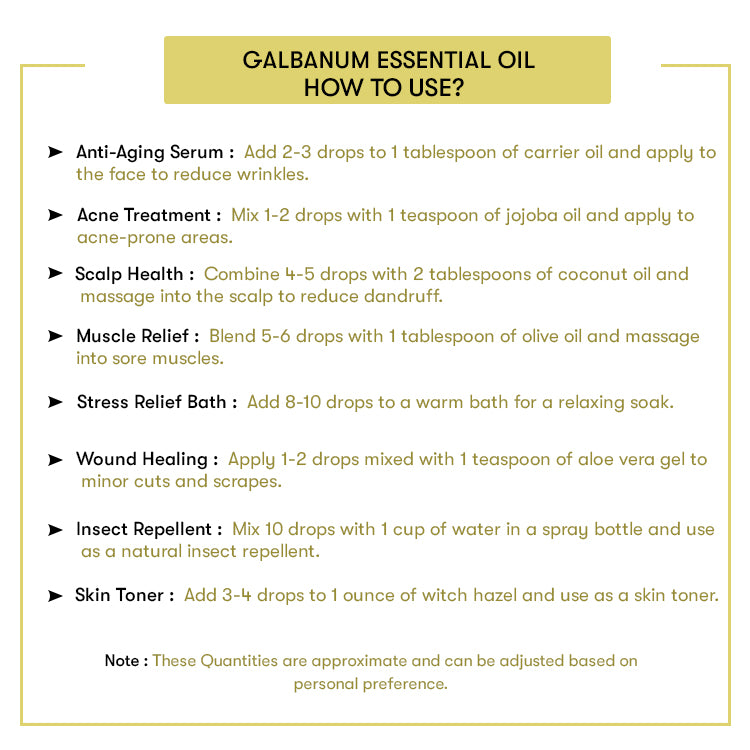 How to Use Galbanum Essential Oil