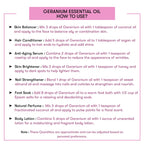How to Use Geranium Essential Oil