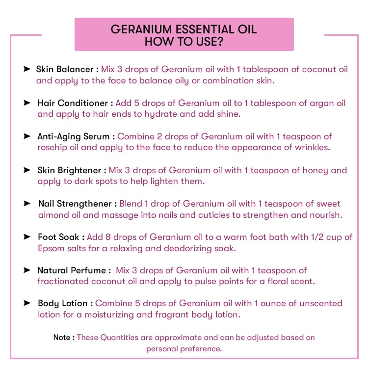 How to Use Geranium Essential Oil