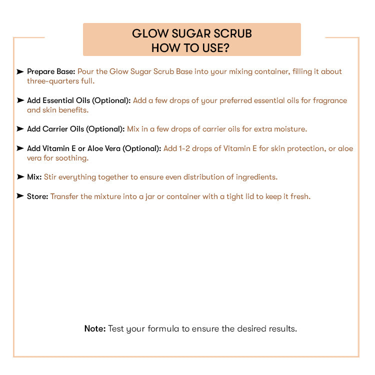How to Use Glow Sugar Scrub Base 
