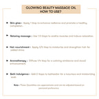 How to Use Glowing Beauty Massage Oil