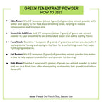 How to Use Green Tea Extract Powder