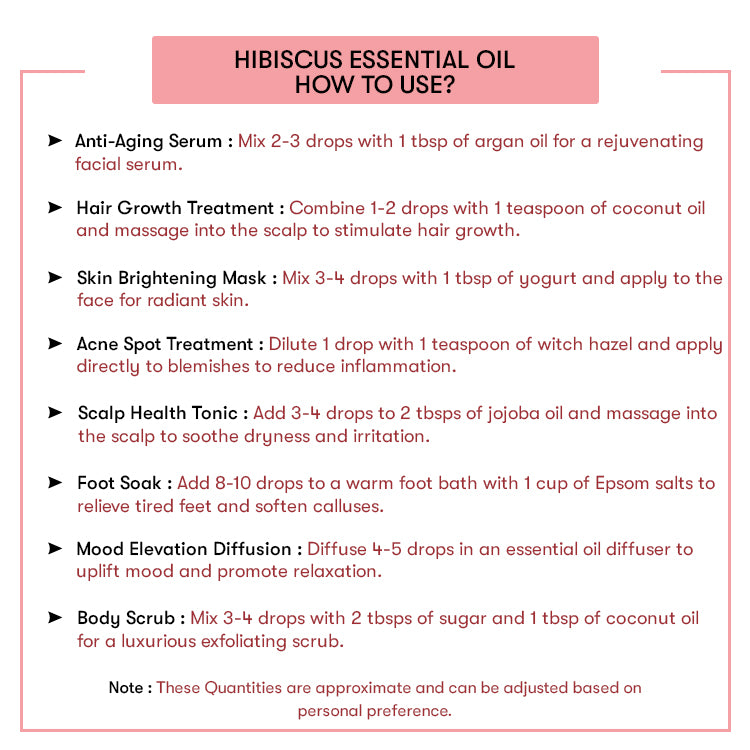 How to Use Hibiscus Essential Oil