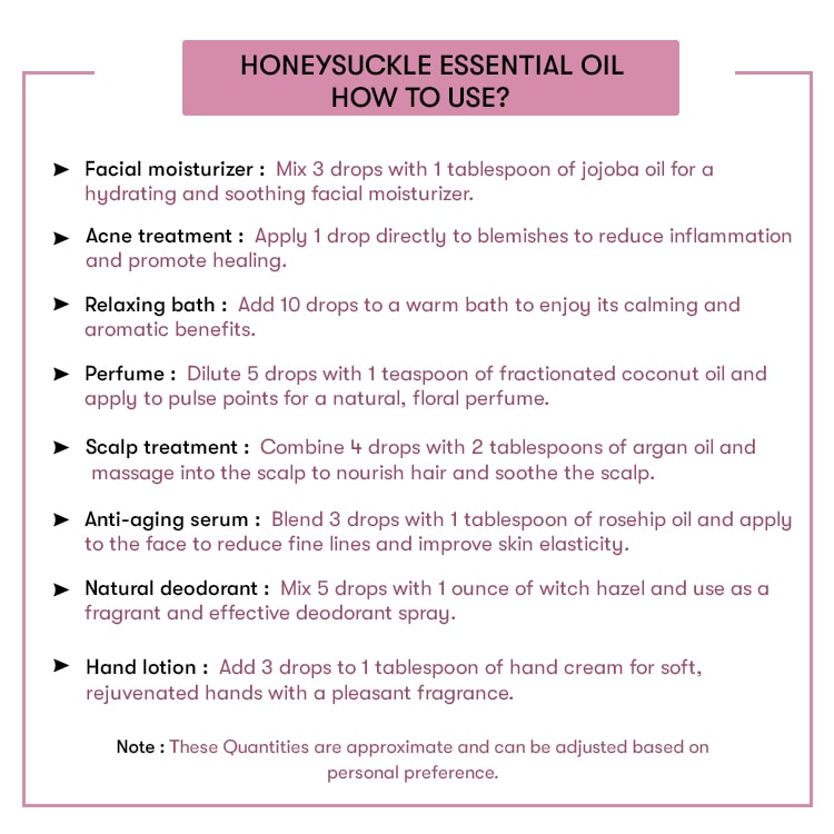 How to Use Honeysuckle Essential Oil