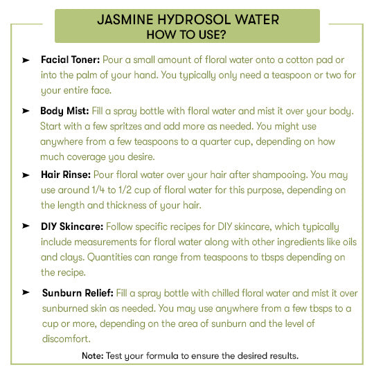 How to Use Jasmine Hydrosol