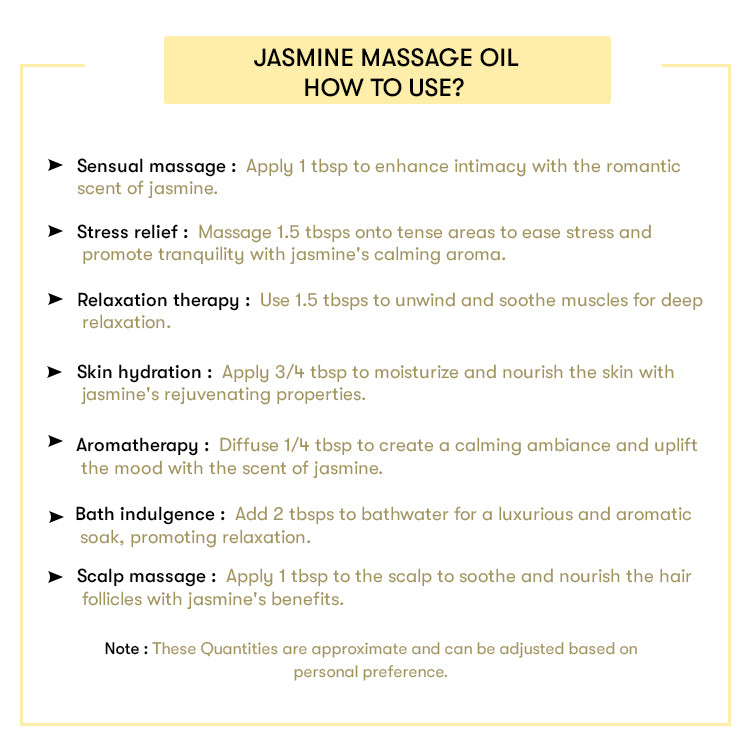 How to Use Jasmine Massage Oil