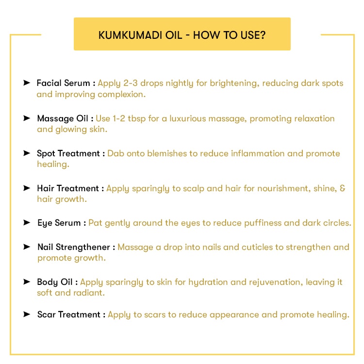 How to Use Kumkumadi Oil