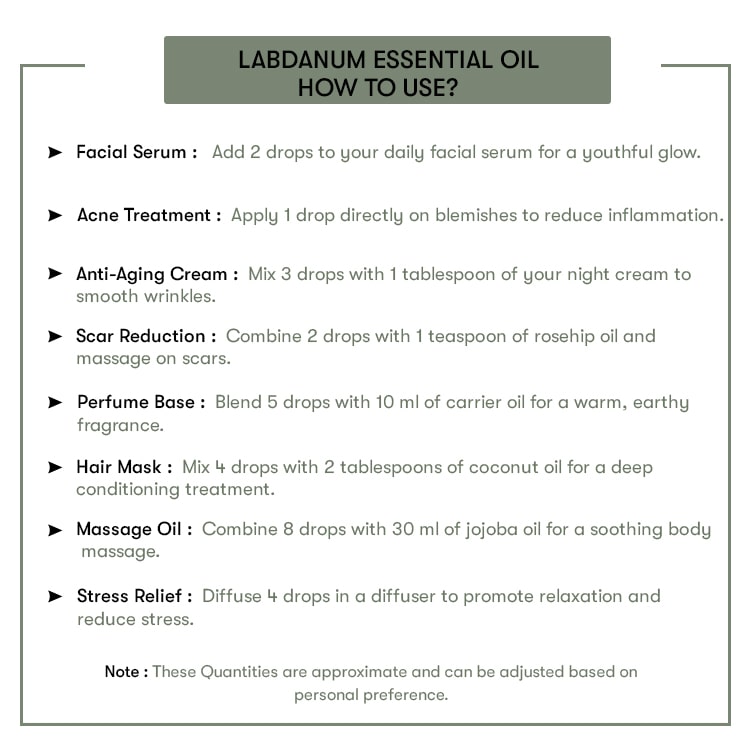 How to Use Labdanum Essential Oil