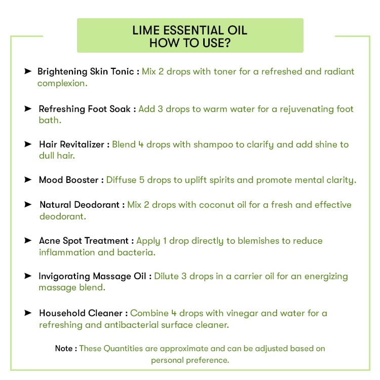 How to Use Lime Essential Oil