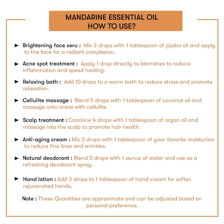 How to Use Mandarine Essential Oil