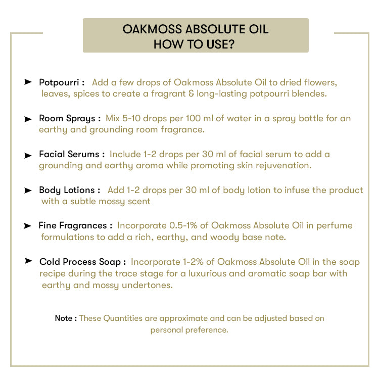 How to Use Oakmoss Absolute Oil