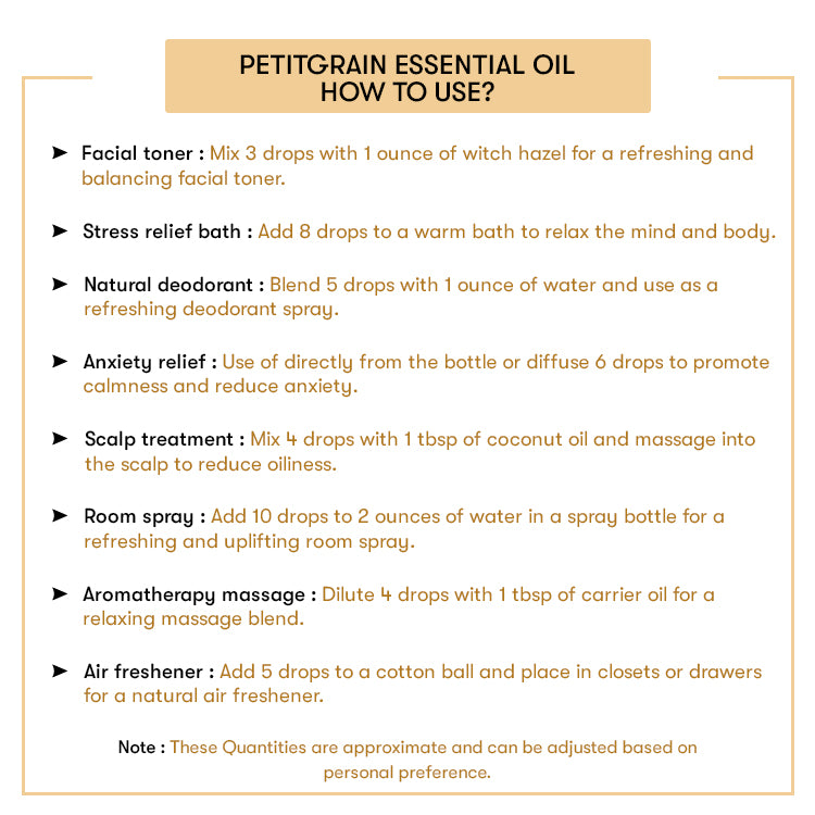 How to Use Petitgrain Essential Oil