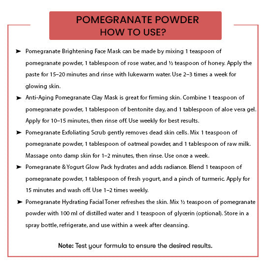 How to Use Pomegranate Powder