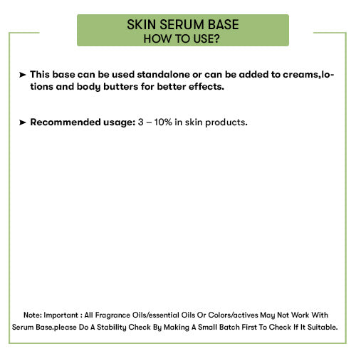 How to Use Skin Serum Base 