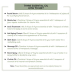 How to Use Thyme Essential Oil 