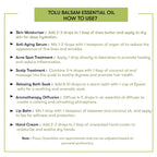 How to Use Tolu Balsam Essential Oil