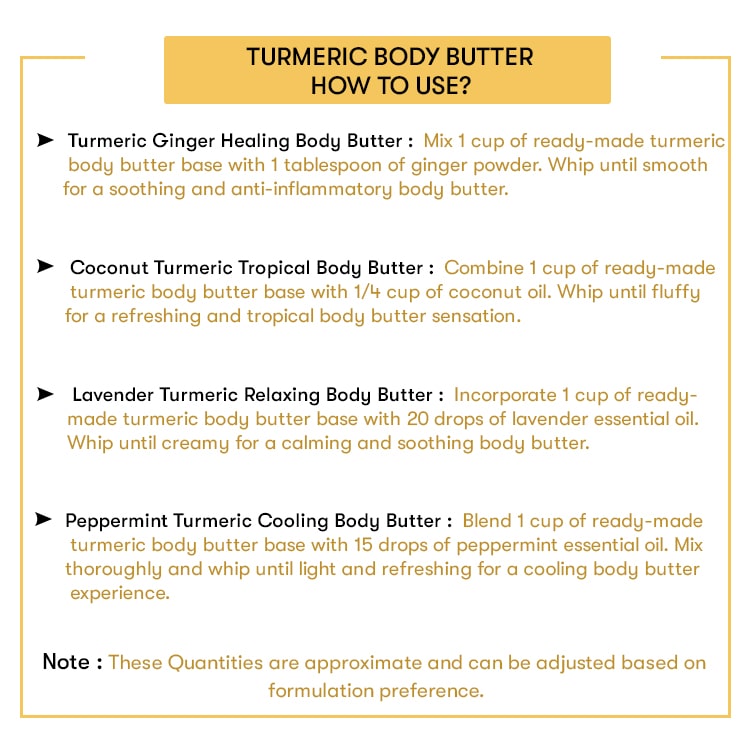 How to Use Turmeric Body Butter