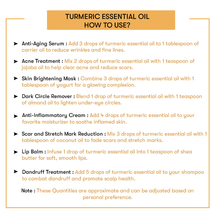 How to Use Turmeric Essential Oil