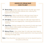 How to Use Under Eye Cream Base 