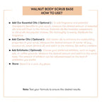 How to Use Walnut Body Scrub Base